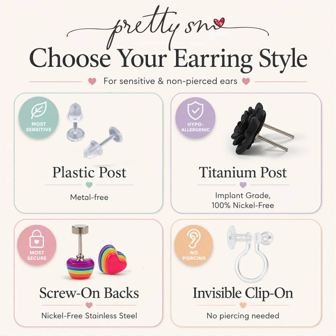 Sparkly Blue Floral Stud Earrings, 12mm