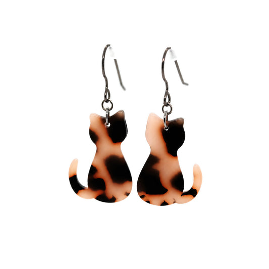 Boucles d'oreilles pendantes en forme de larme en acrylique - 2 couleurs