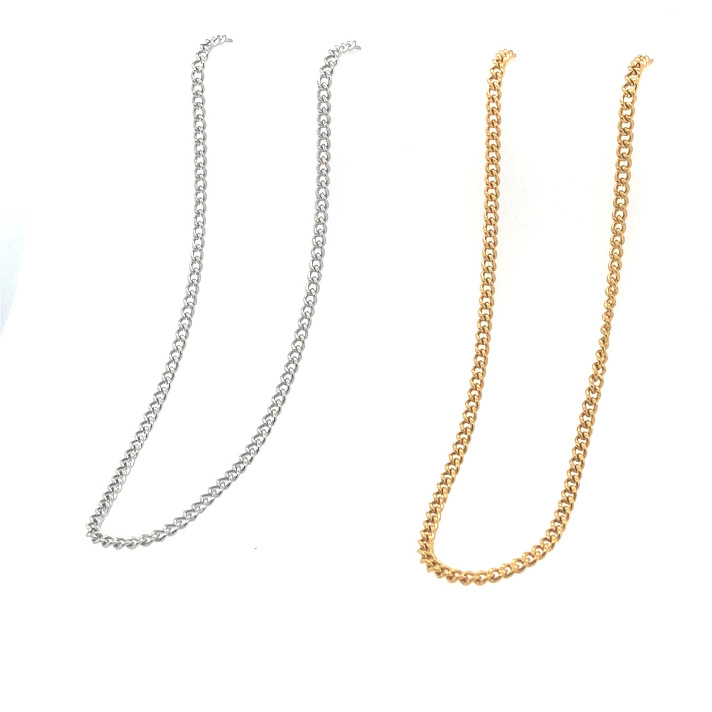 curb chain in gold or silver color