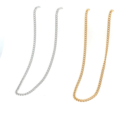 curb chain in gold or silver color