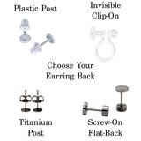 Tiny Flower Stud Earrings, 6mm