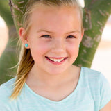 Boucles d'oreilles à tige en faux druzy, 10 mm