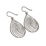 Swirl Teardrop Dangle Earrings - 11 Colors