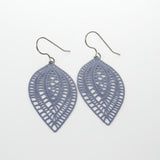 Lace Filigree Teardrop Dangle Earrings