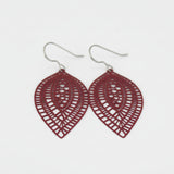 Lace Filigree Teardrop Dangle Earrings