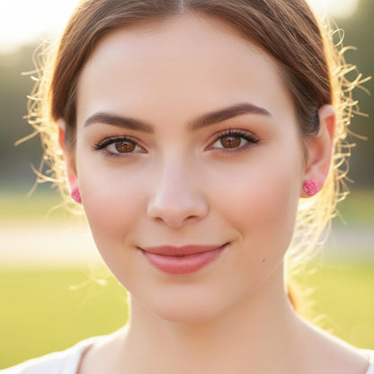 Floral Gift Set Three Stud Earrings