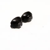 coffee bean earrings on plastic posts