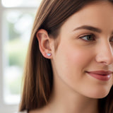 Screw Back Butterfly Earrings, PVD 18k Gold Nickel-Free