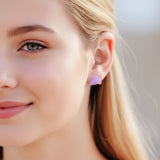 Coffret cadeau de boucles d'oreilles à tige avec dauphin, queue de sirène et hippocampe