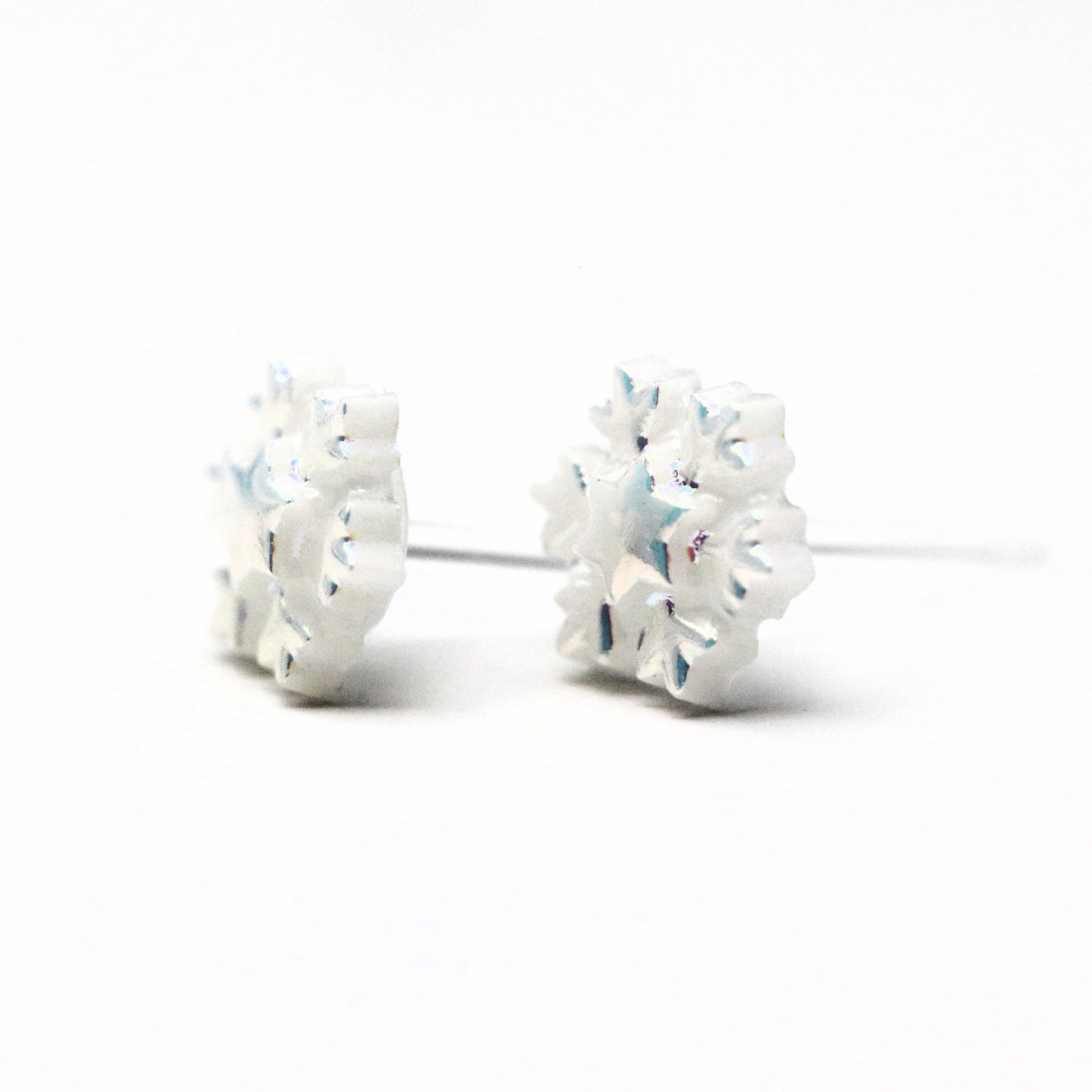 Boucles d'oreilles coccinelle avec tige en plastique ou clip invisible en métal, 9 mm