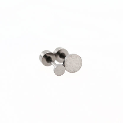 two sizes of screw on back earrings