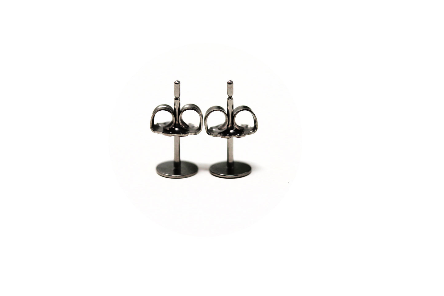 Rainbow Stripe Heart Stud Earrings