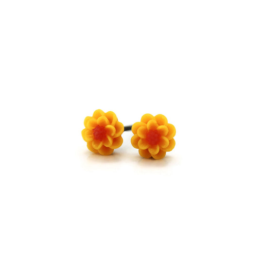 Boucles d'oreilles à tige en forme de petite fleur, 6 mm