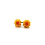 Tiny Flower Stud Earrings, 6mm