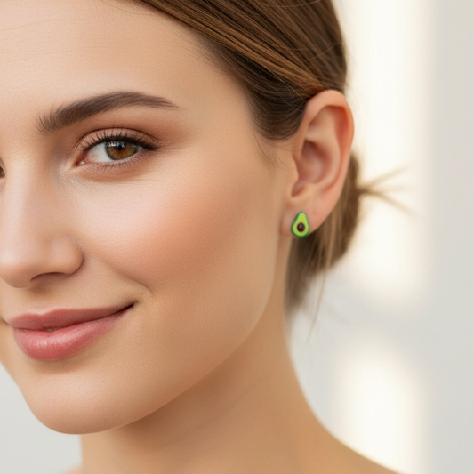 Avocado Stud Earrings