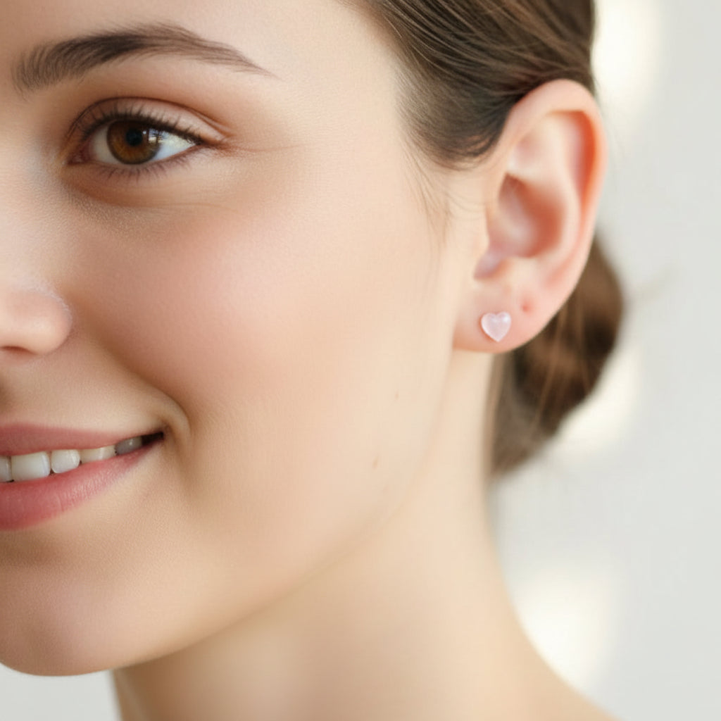 Boucles d'oreilles à tige en forme de petite fleur, 6 mm
