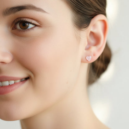 Boucles d'oreilles à tige en forme de petite fleur, 6 mm
