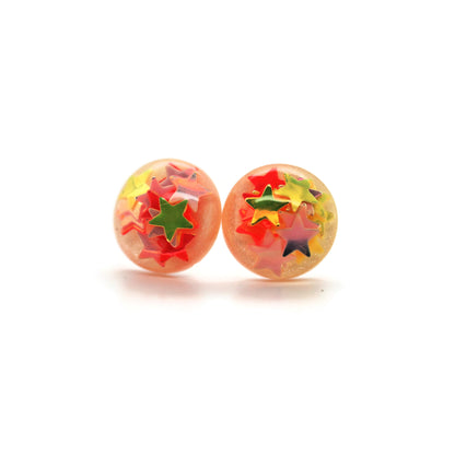 Star Glitter Stud Earrings