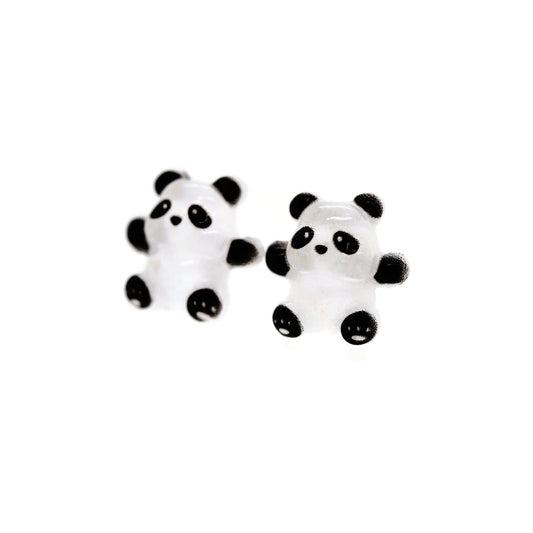 Panda Bear Stud Earrings