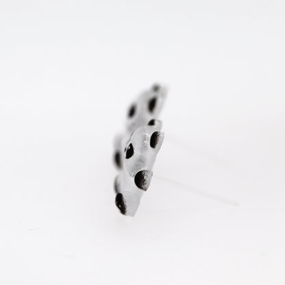 Boucles d'oreilles coccinelle avec tige en plastique ou clip invisible en métal, 9 mm