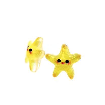 Boucles d'oreilles coccinelle avec tige en plastique ou clip invisible en métal, 9 mm