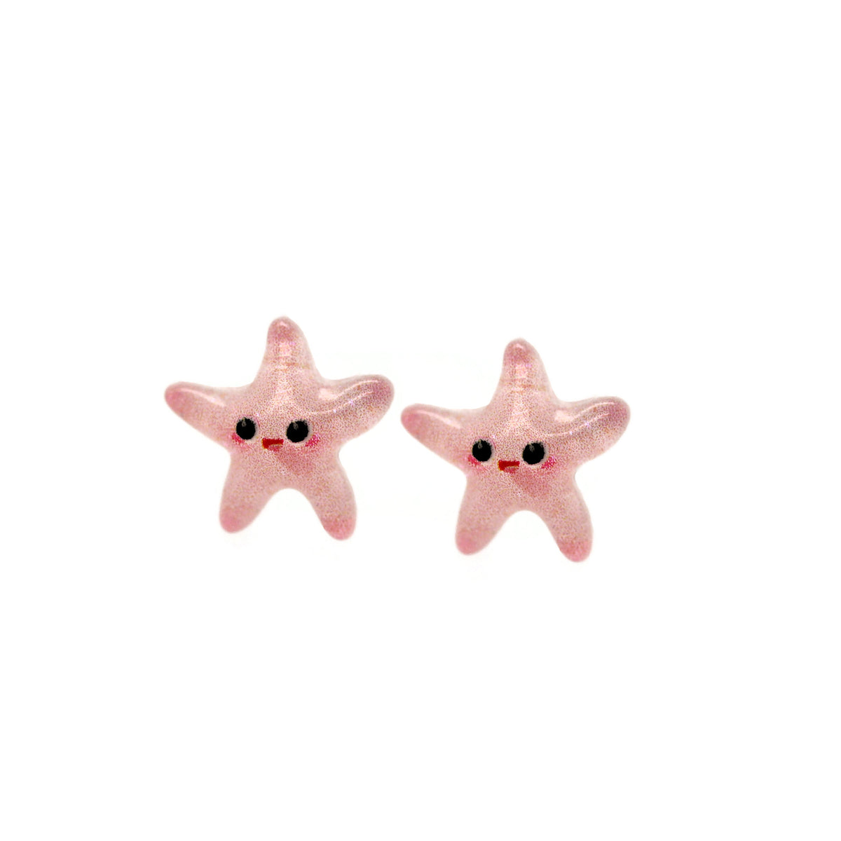 Boucles d'oreilles coccinelle avec tige en plastique ou clip invisible en métal, 9 mm