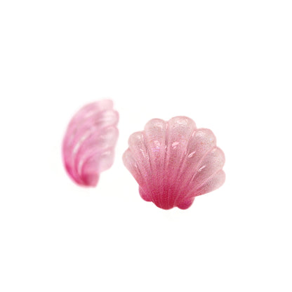 Boucles d'oreilles coccinelle avec tige en plastique ou clip invisible en métal, 9 mm