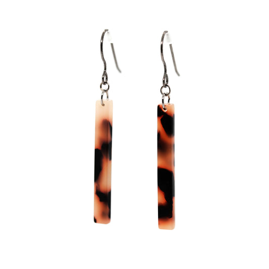 Bar Dangle Earringsm, Dainty Minimalist - 54mm (2.12")