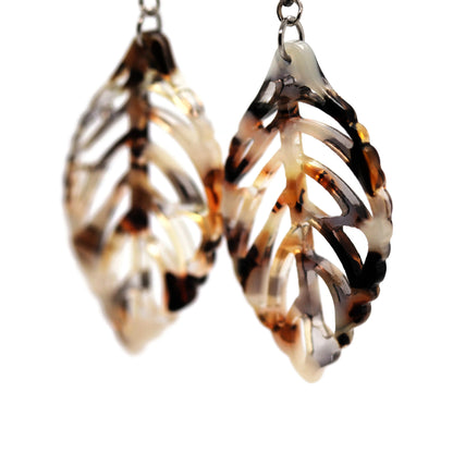 Leaf Acrylic Dangle Earrings