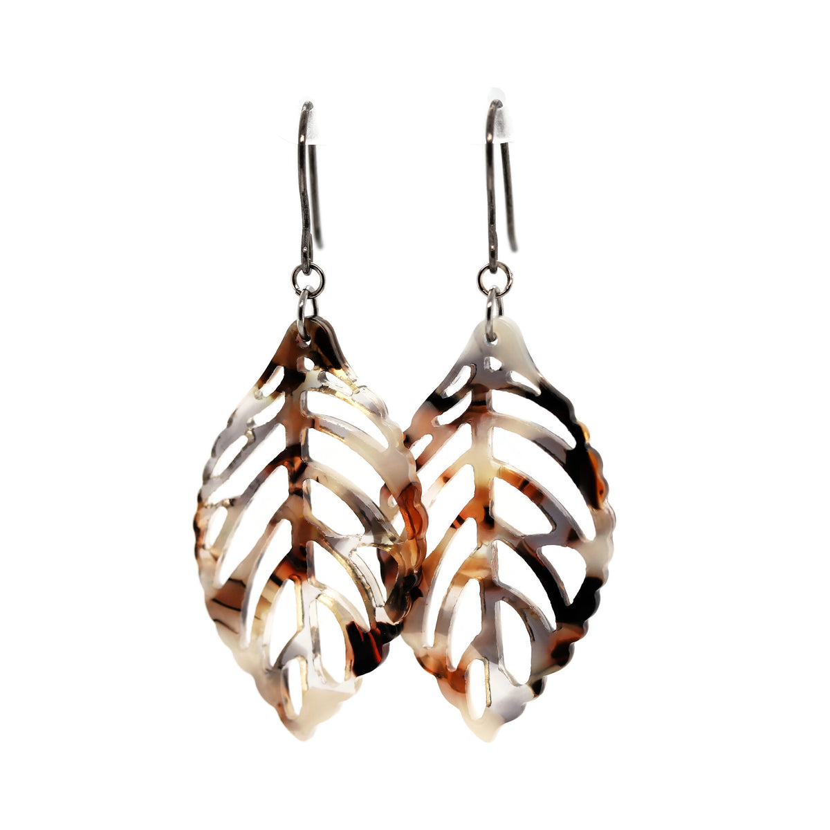Leaf Acrylic Dangle Earrings