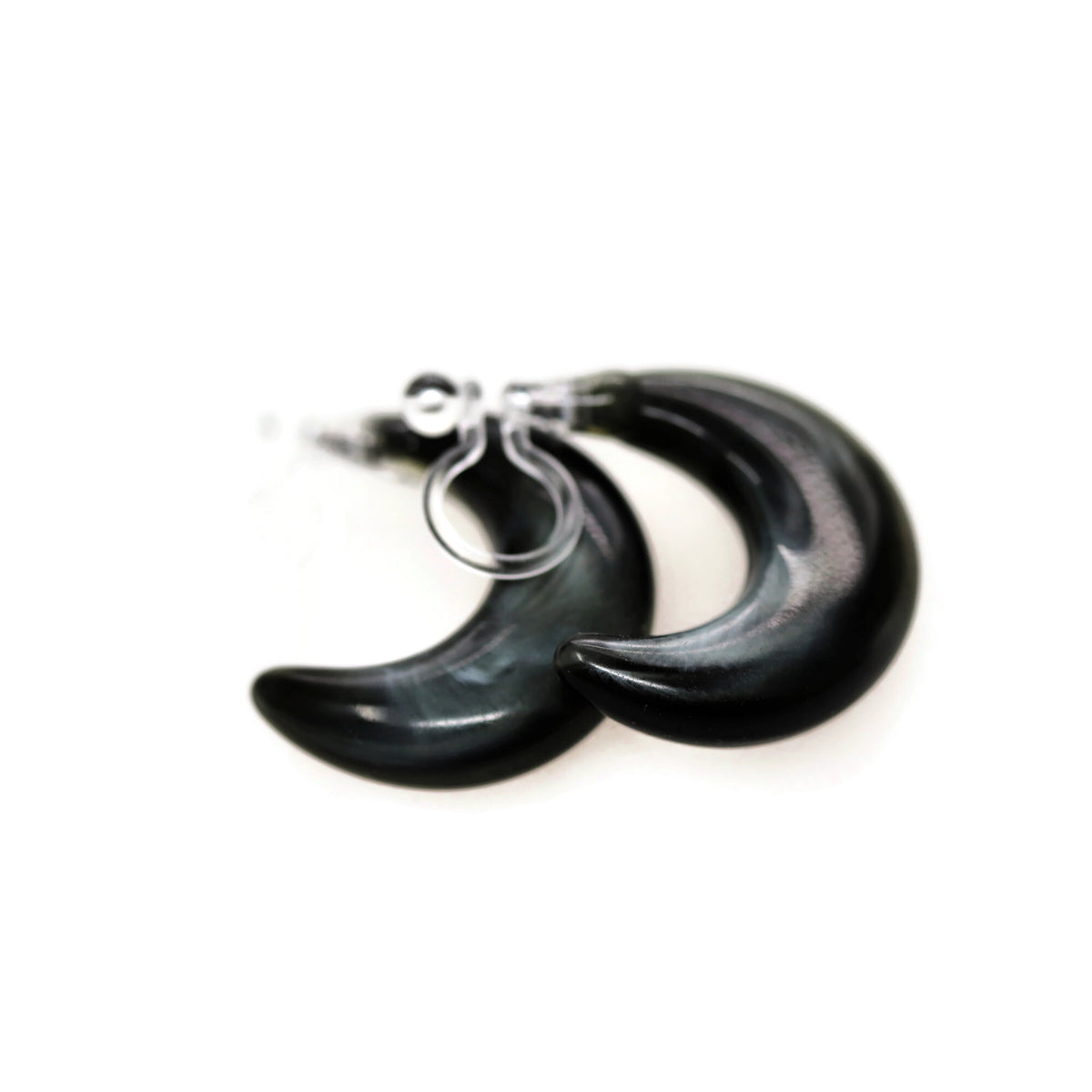 Acyrlic C Hoop Earrings, 20mm/.80"