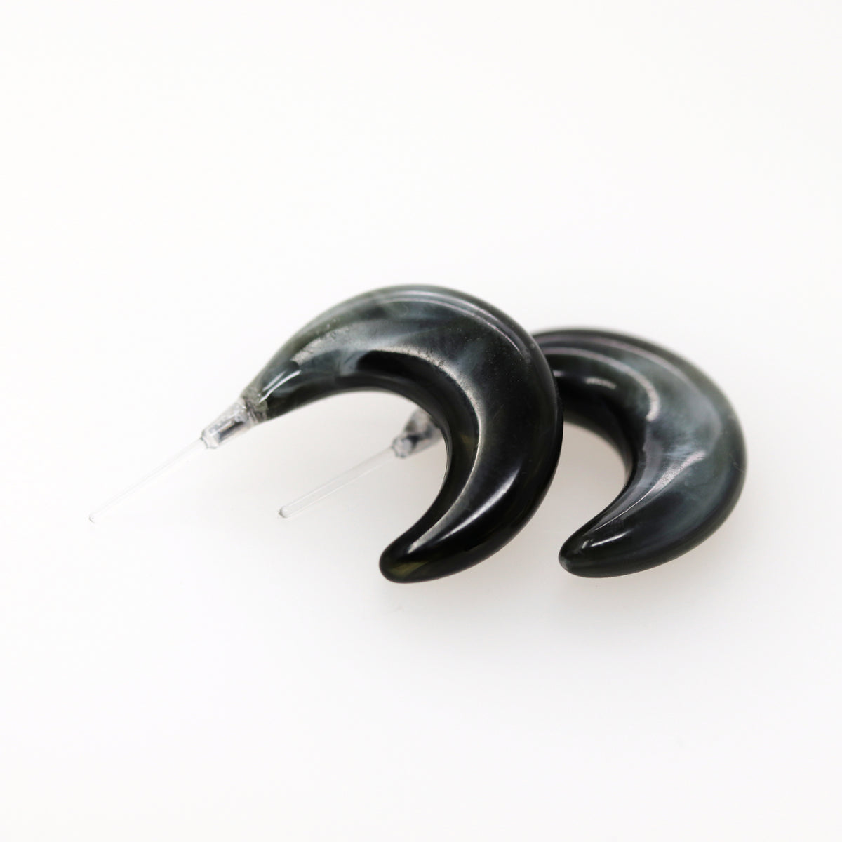 Acyrlic C Hoop Earrings, 20mm/.80"