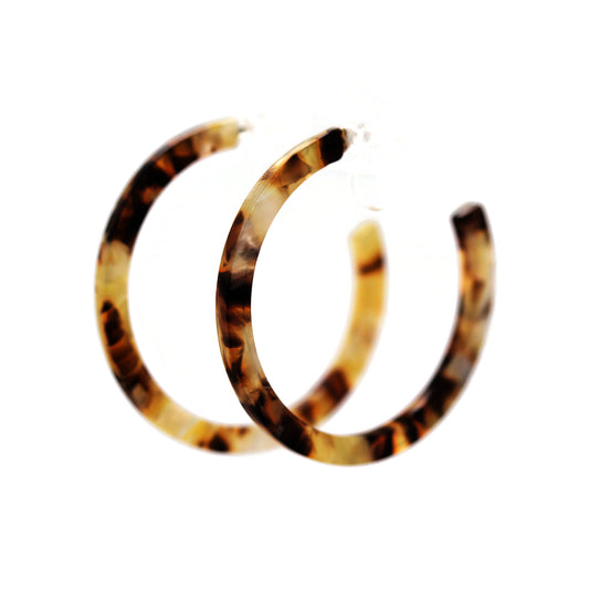 Acyrlic Hoop Earrings, 38mm/1.5"