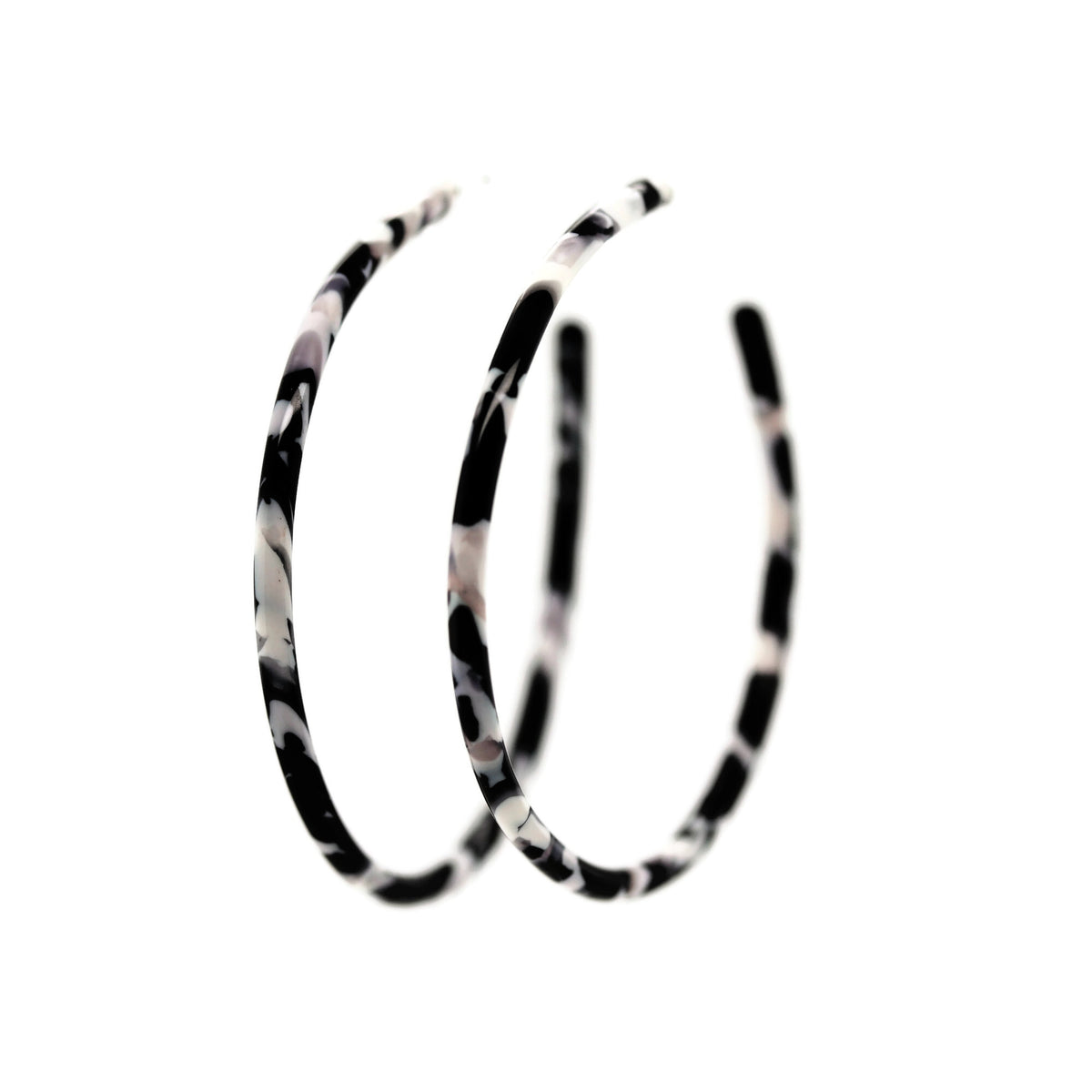 Acrylic Hoop Earrings, 50mm/1.95"