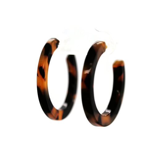 Acrylic Hoop Earrings, 32mm/1.25"