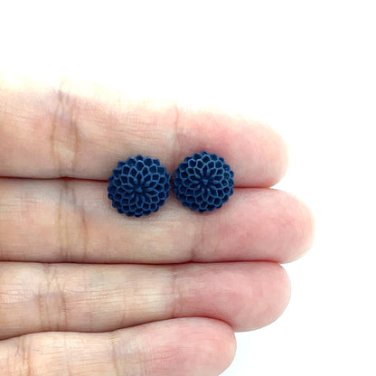 Dahlia Flower Earrings