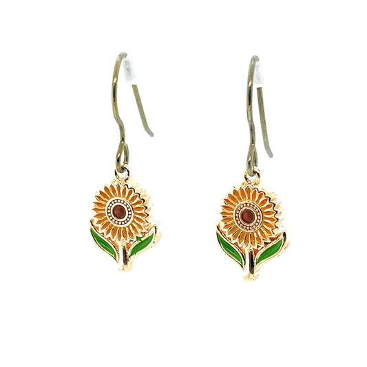 Sunflower Dangle Earrings