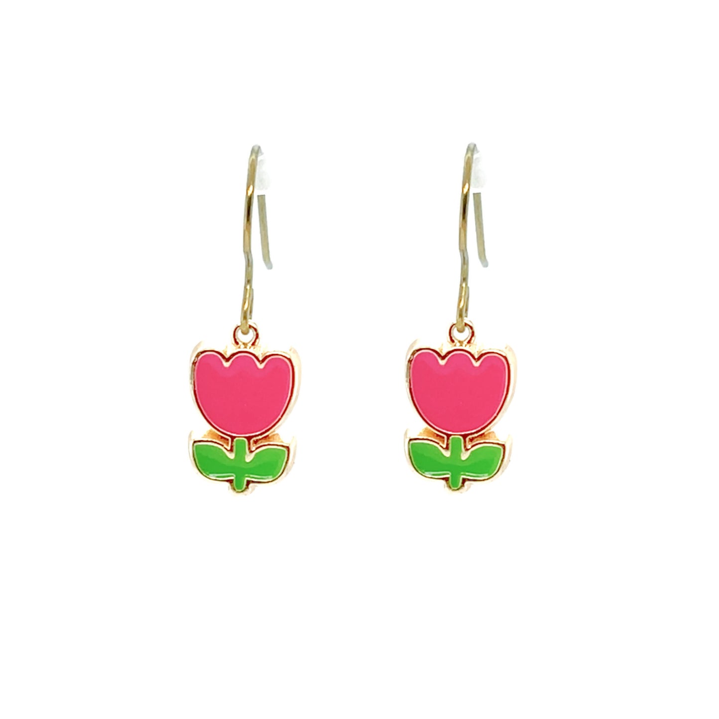 Boucles d'oreilles pendantes en forme de feuille délicate