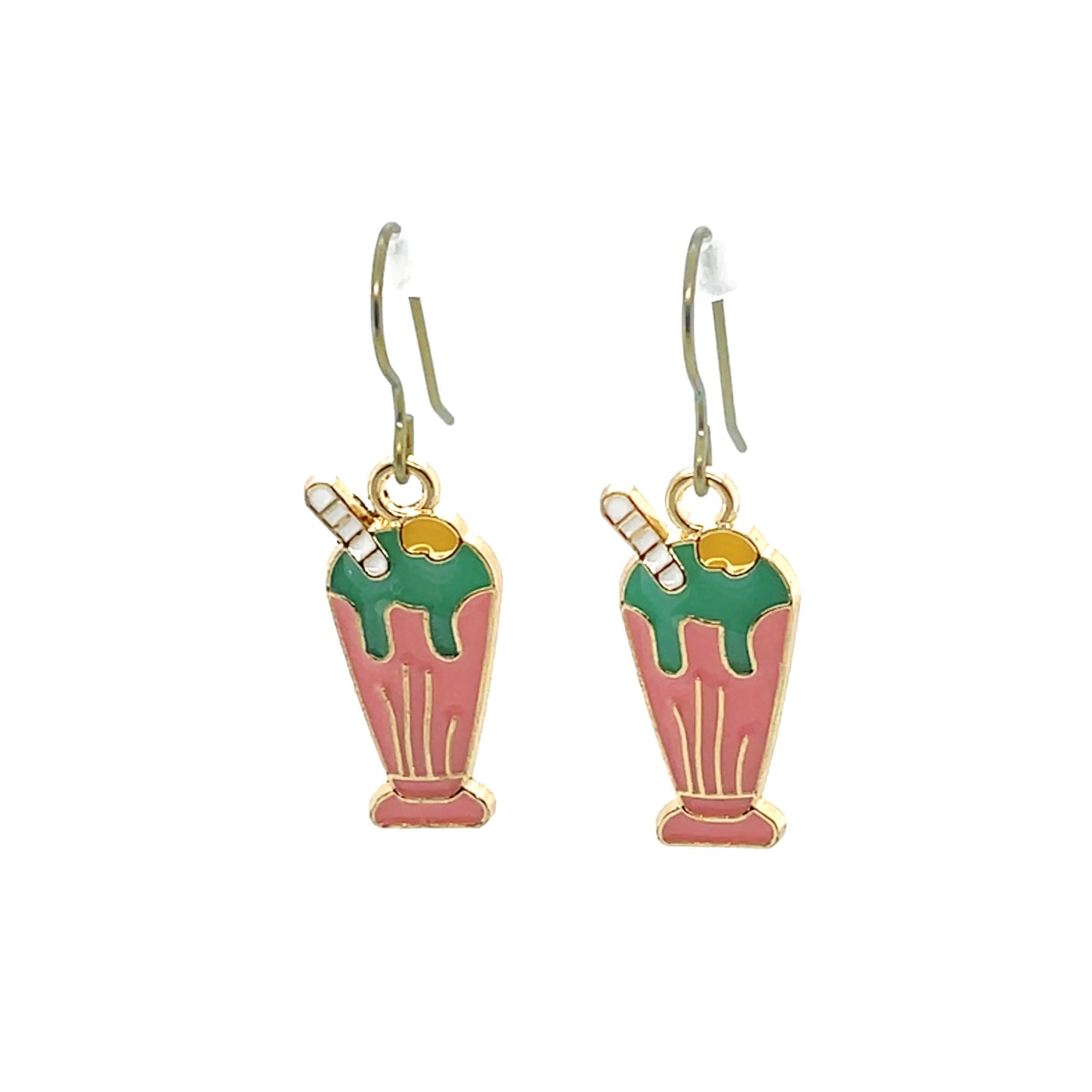 Boucles d'oreilles pendantes en forme de feuille délicate