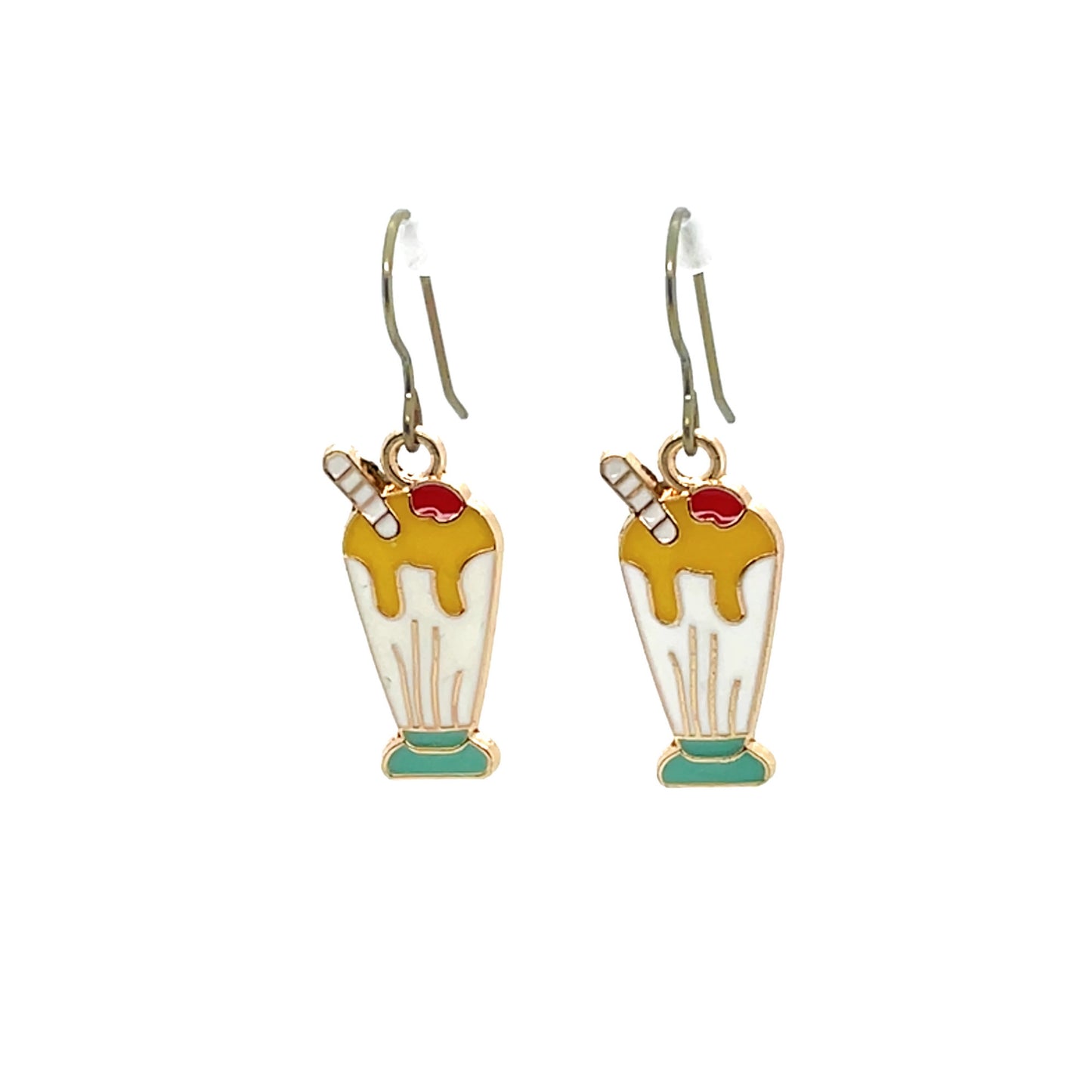 Boucles d'oreilles pendantes en forme de feuille délicate