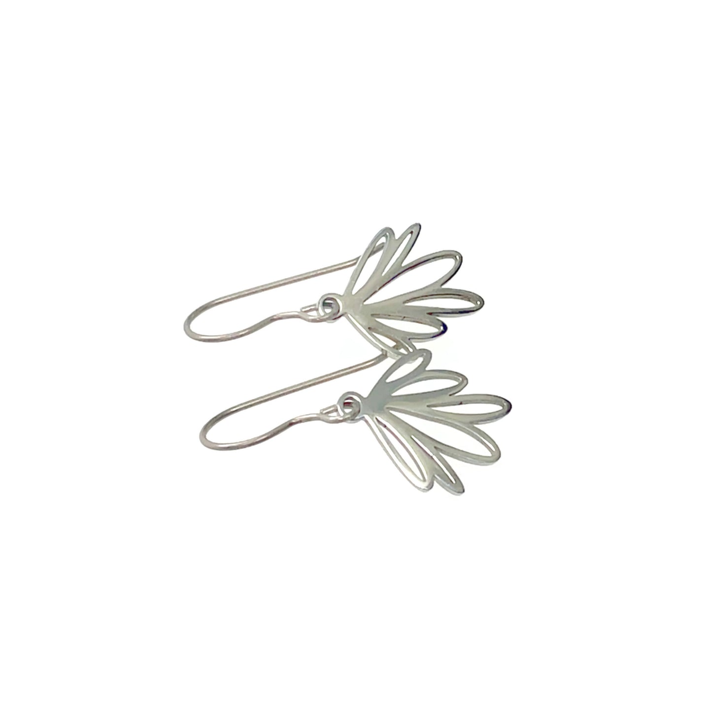 Boucles d'oreilles pendantes en forme de fleur de chakra, 16 mm
