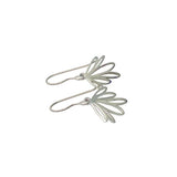 Dainty Leaf Dangle Earrings, 12mm