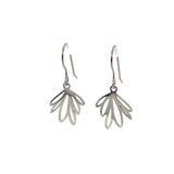 Dainty Leaf Dangle Earrings, 12mm