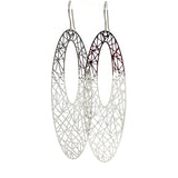 Boucles d'oreilles pendantes en forme d'éventail en filigrane de dentelle - 5 couleurs