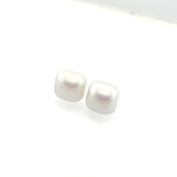 Boucles d'oreilles à tige en coquillage cabochon (demi-rond), 8 mm, 10 mm