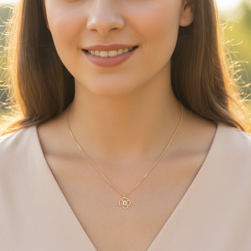 Collier Feuille Monstera en Acier Inoxydable Plaqué Or 18K PVD 