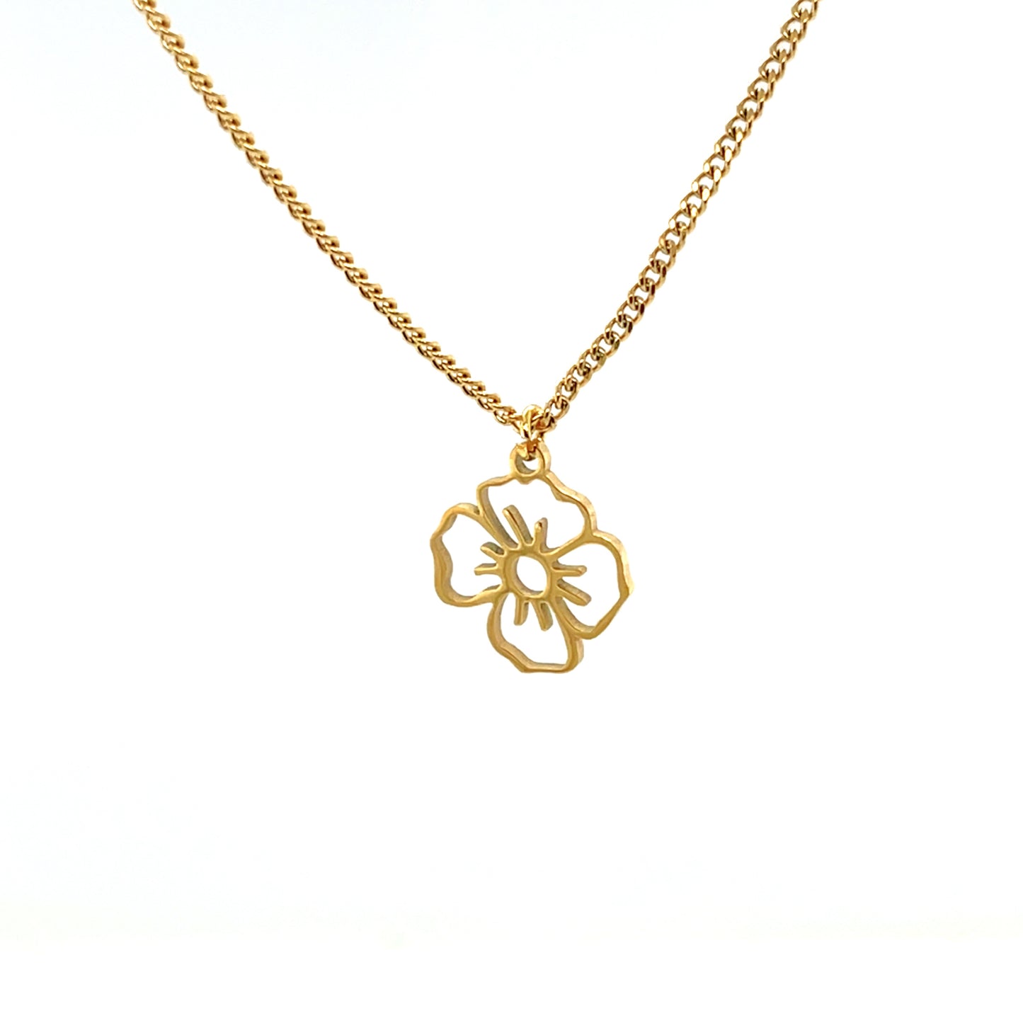 Collier Feuille Monstera en Acier Inoxydable Plaqué Or 18K PVD 