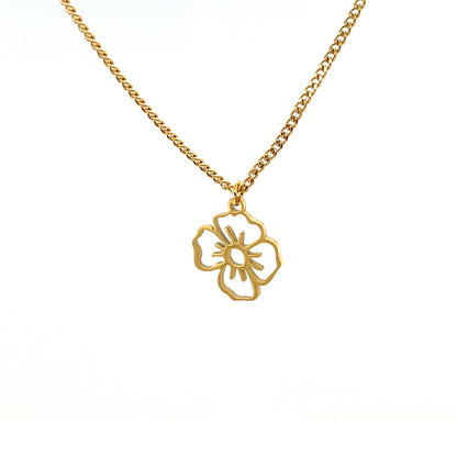 Collier Feuille Monstera en Acier Inoxydable Plaqué Or 18K PVD 