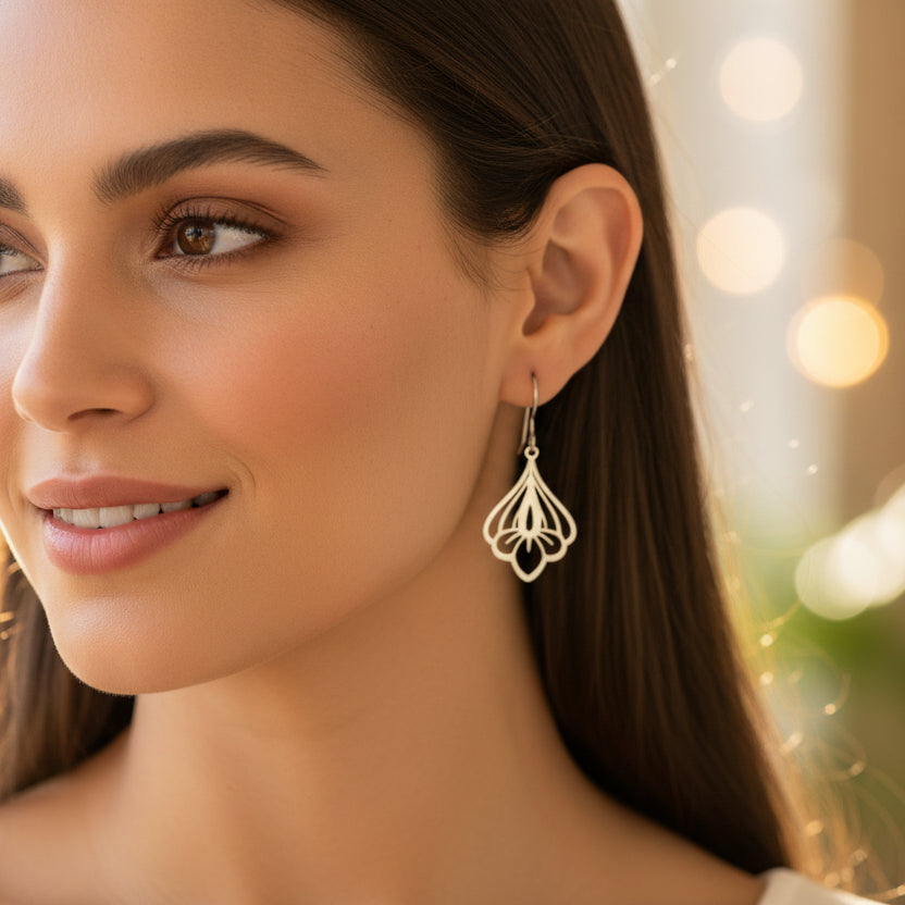 Floral Dangle Earrings