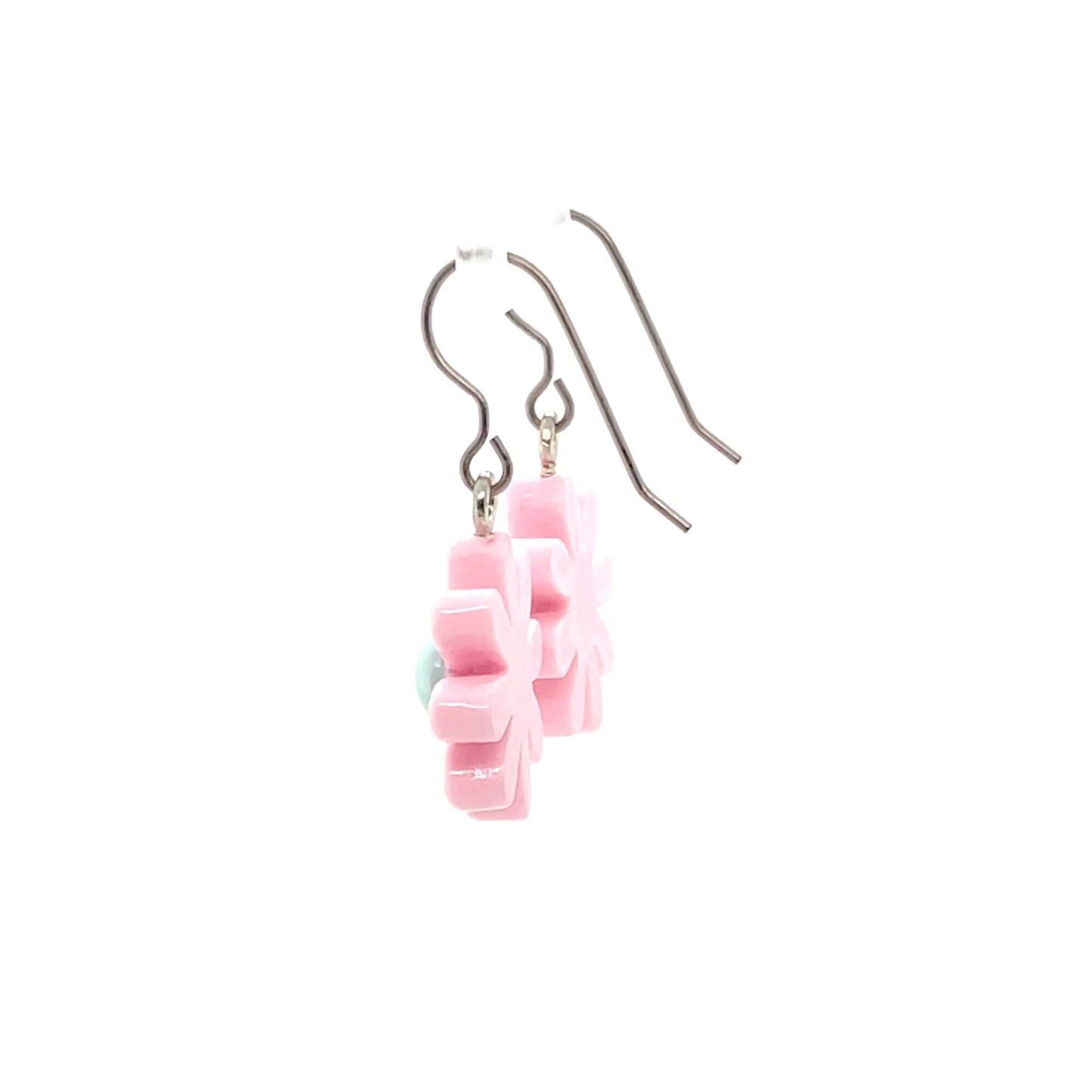 Boucles d'oreilles pendantes en forme de feuille délicate